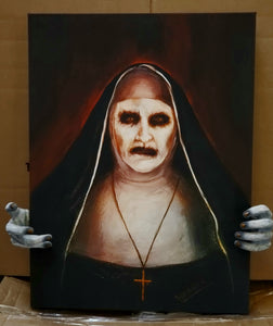 The Conjuring Valak Nun Painting